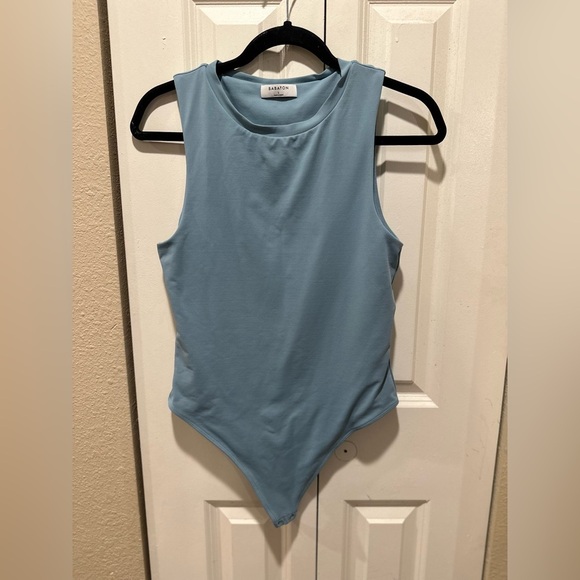 Aritzia Babaton Contour Muscle Bodysuit Blue , size Large - Picture 4 of 7